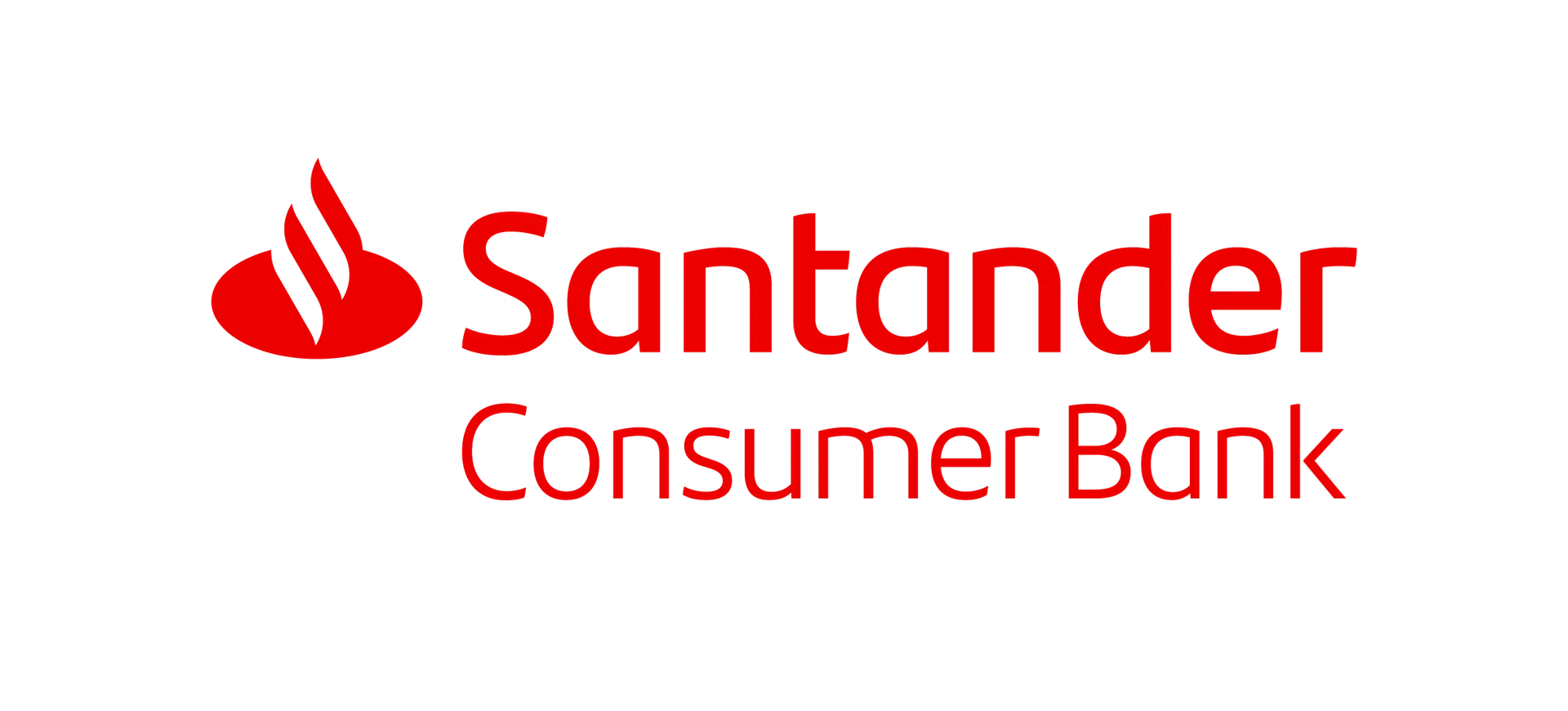 Et logo af Santander Consumer Bank, som tilbyder finansering.